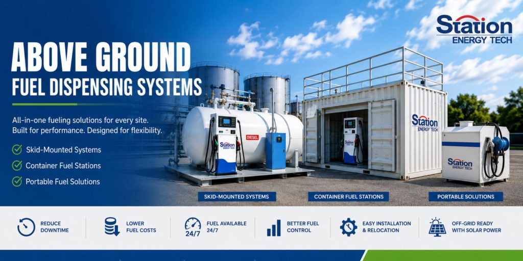 Above-Ground-Fuel-Dispensing-System-with-Pumps